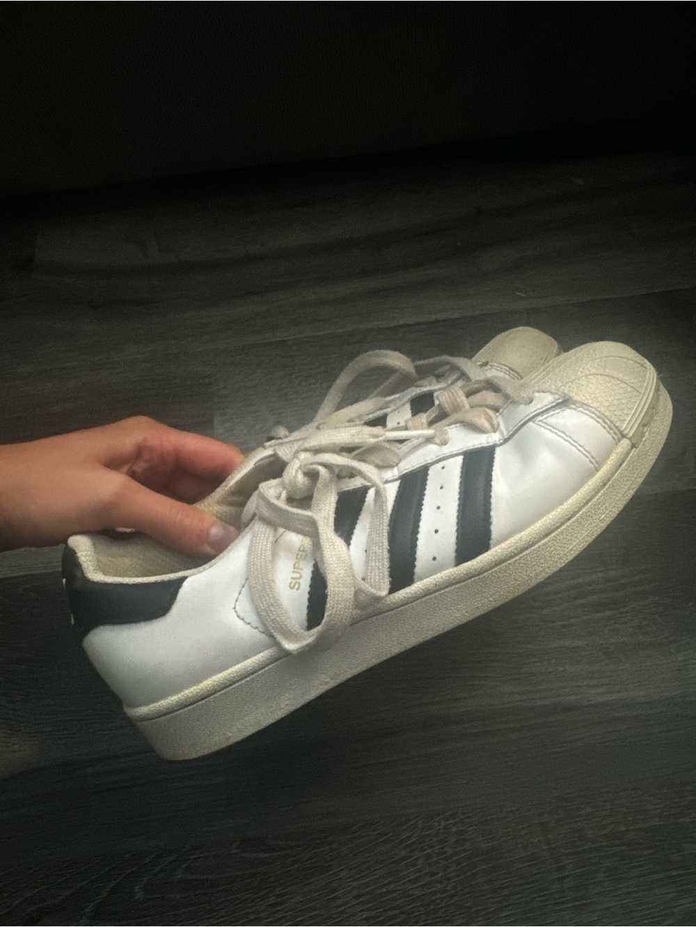 adidas Kids White and Black Three-Stripe Sneaker
